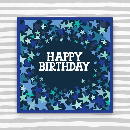 Picture of HAPPY BIRTHDAY CARD STARS